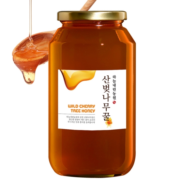강원더몰,국산꿀 강원도 천연벌꿀 산벚나무꿀 1.2kg 벚꽃꿀