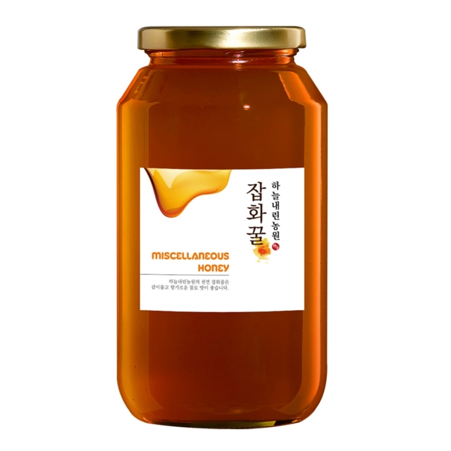 강원더몰,국산꿀 강원도 천연벌꿀 잡화꿀 1.2kg